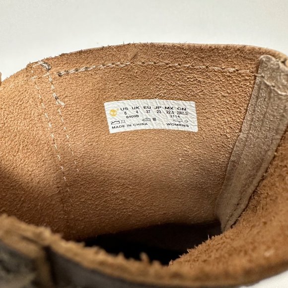 Timberland Earthkeepers Savin Hill Women 6 Brown Leather Lace Up Ankle Boots New - Picture 6 of 8